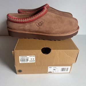 NWB UGG Tasman II Suede Slip-On Clog in Rocky Oak in Size 10.